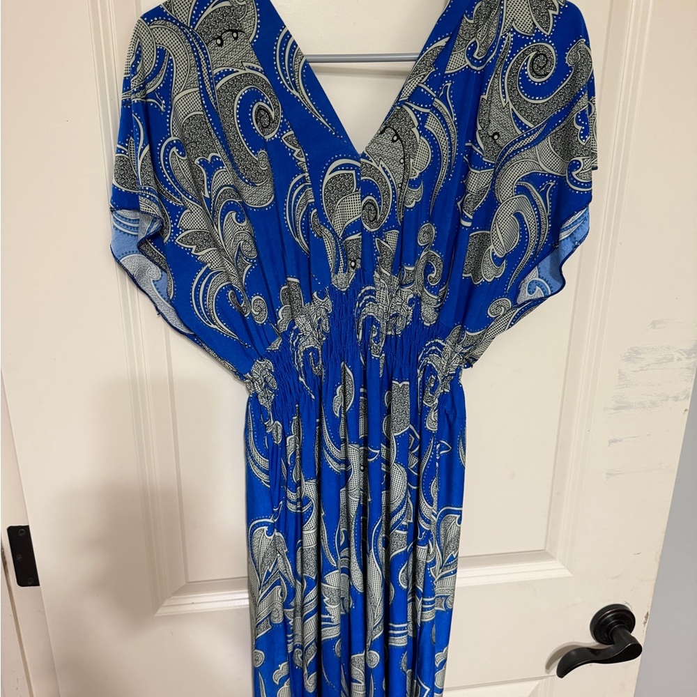 Blue Paisley Women's Dress